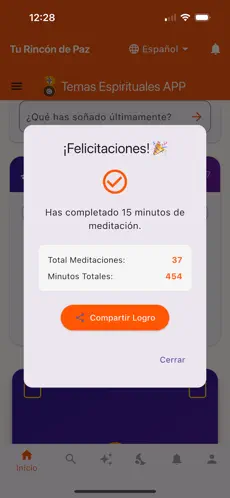 App Meditation Screen