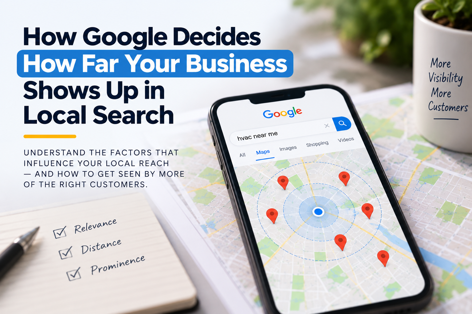 How Google Decides How Far Your Business Shows Up in Local Search - Cover Image