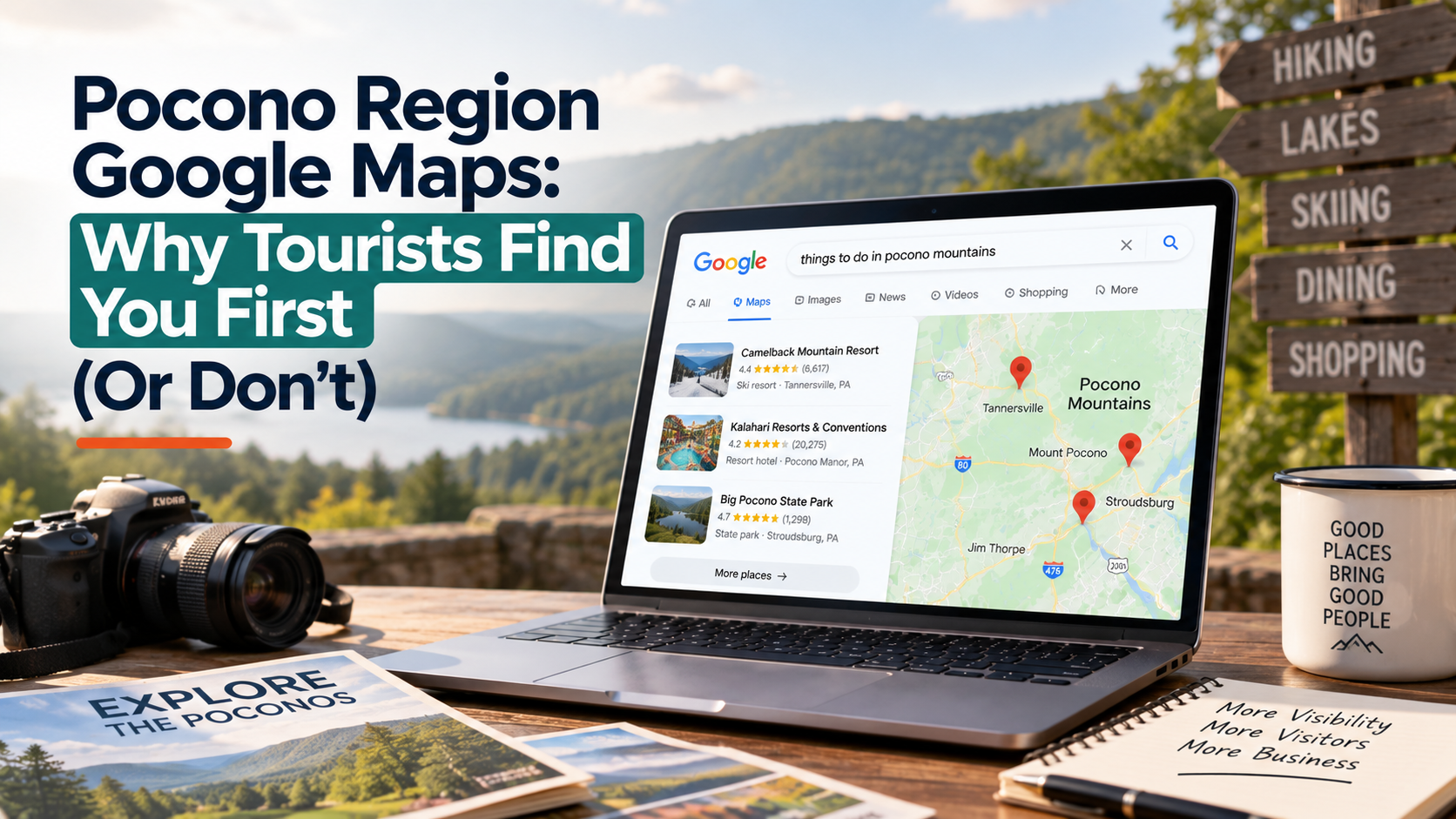 Pocono Region Google Maps: Why Tourists Find You First (Or Don't) Cover image